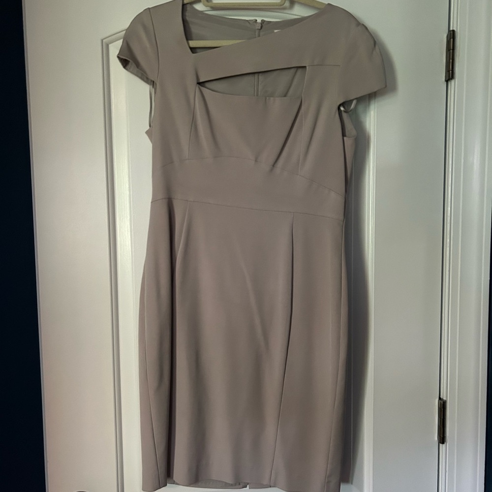 REISS cocktail dress with asymmetrical cut out detail.